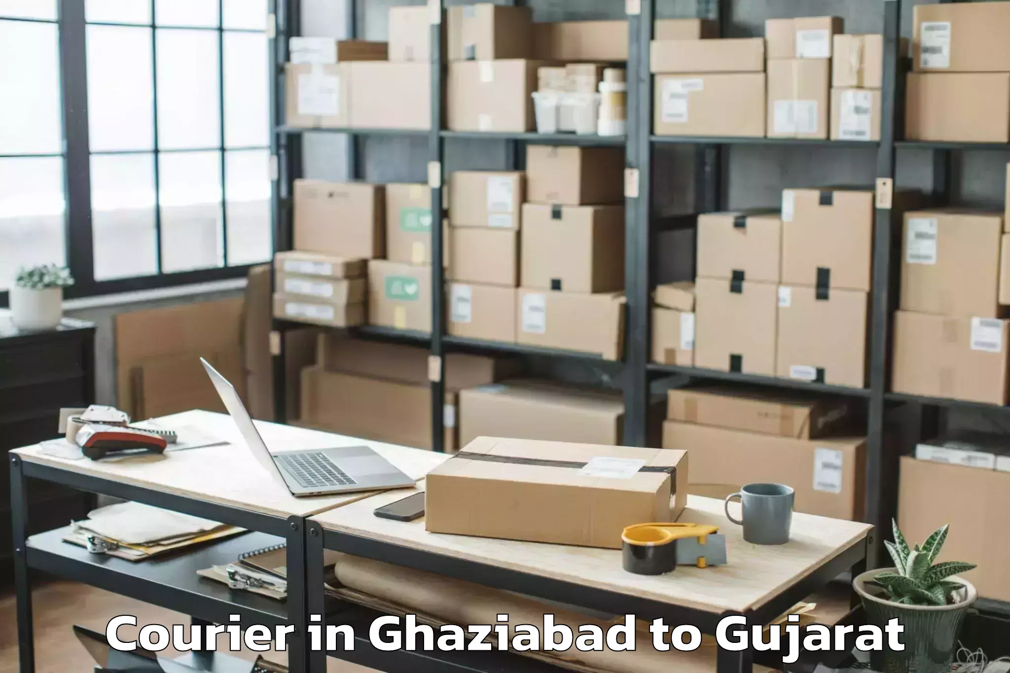 Book Your Ghaziabad to Ghoghamba Courier Today